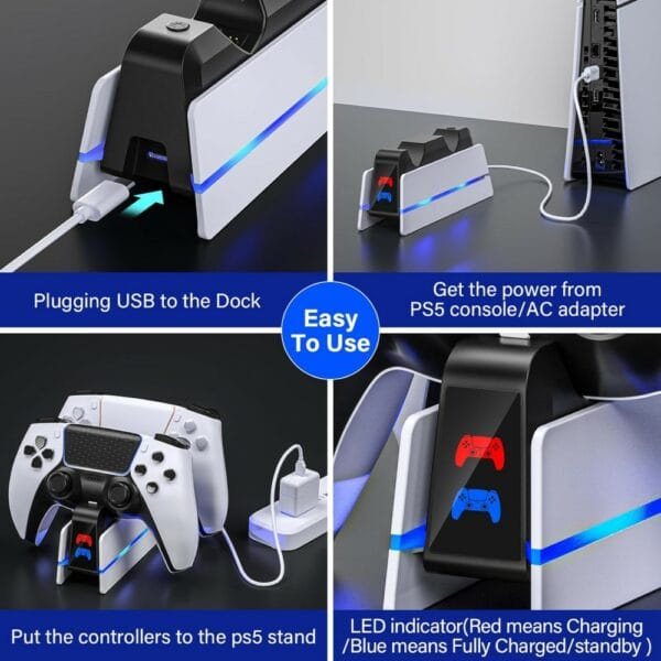 dual charge station for ps5 controller