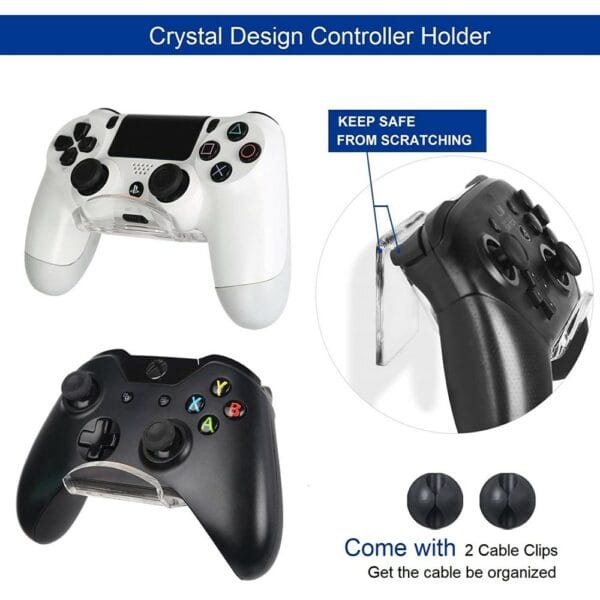 1 pack(2pcs) universal controller stand holder wall mount controllers/game headset for ps4/ps5