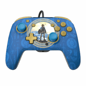 pdp zelda breath of the wild rematch wired controller (500 134 hlbl)