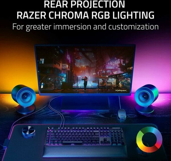 razer nommo v2 pro 2.1 gaming thx speakers (rz05 04740100 r3g1)