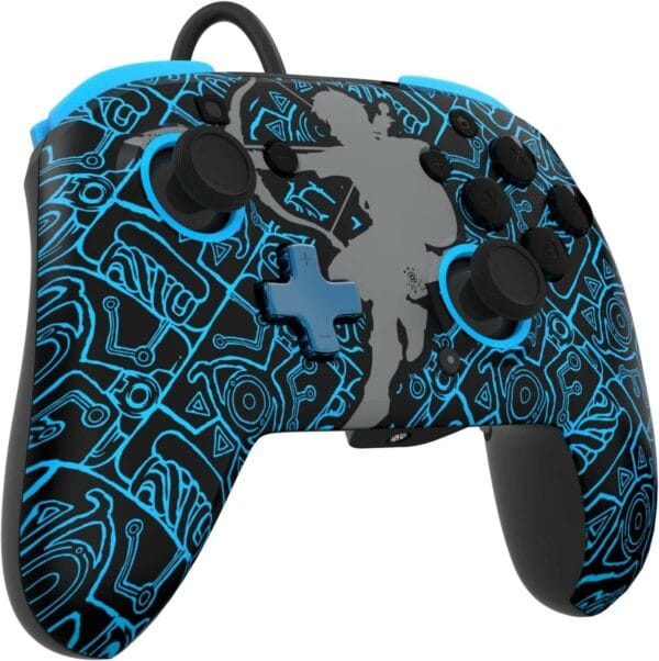pdp zelda rematch glow wired controller (500 134 sksg)