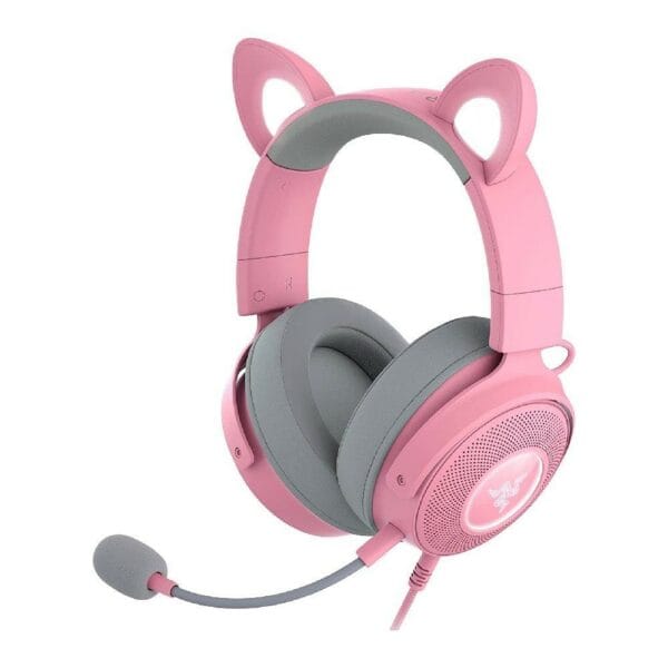 razer kraken kitty v2 pro quartz edition wired gaming headset with interchangeable ears (rz04 04510200 r3m1)