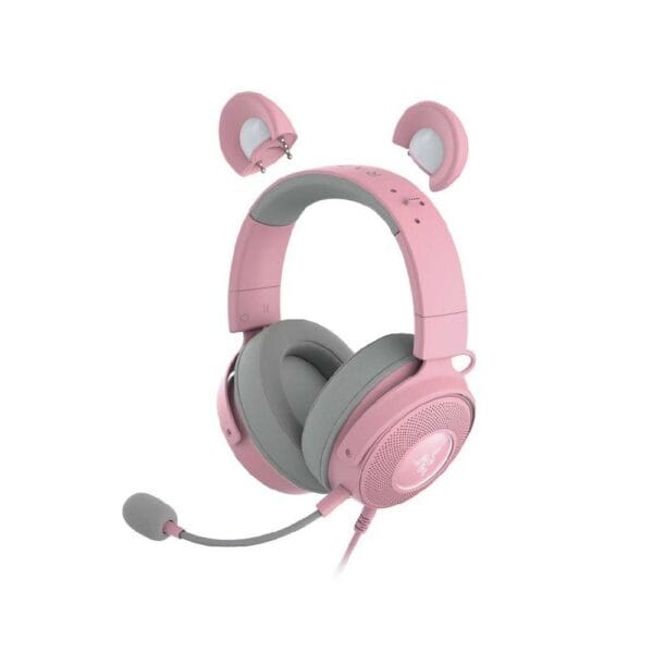 razer kraken kitty v2 pro quartz edition wired gaming headset with interchangeable ears (rz04 04510200 r3m1)