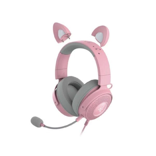 razer kraken kitty v2 pro quartz edition wired gaming headset with interchangeable ears (rz04 04510200 r3m1)