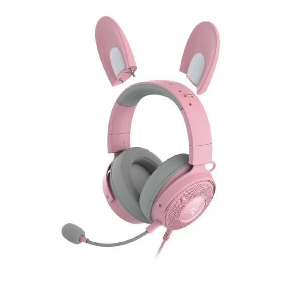 razer kraken kitty v2 pro quartz edition wired gaming headset with interchangeable ears (rz04 04510200 r3m1)
