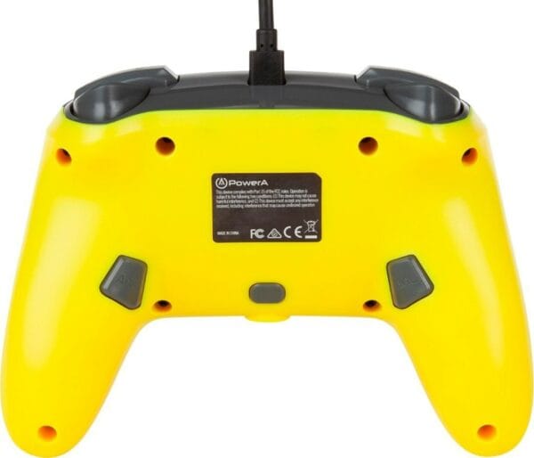 powera enhanced wired controller for nintendo switch pokémon: pikachu grey