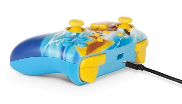 powera enhanced wired controller for nintendo switch pikachu charge