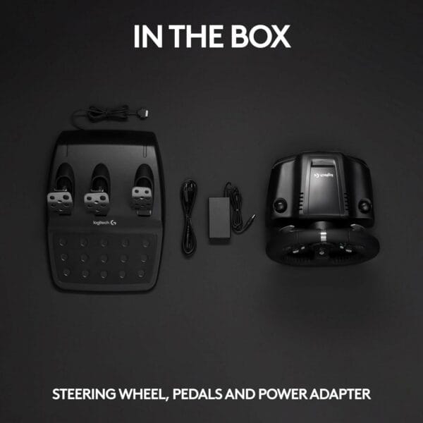 logitech g920 driving force racing wheel and floor pedals