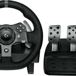 logitech g920 driving force racing wheel and floor pedals