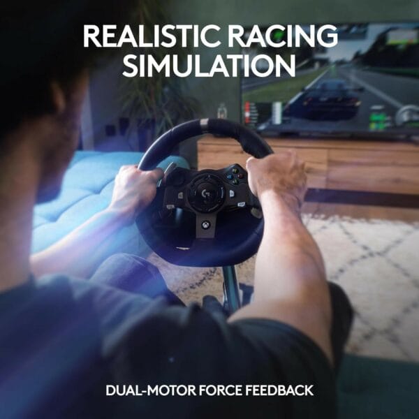 logitech g920 driving force racing wheel and floor pedals
