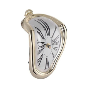 melting clock home in surrealist style