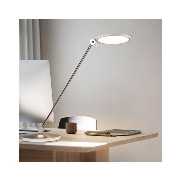 pearl acrylic desk dimmable adjustable office bedside usb led lamp