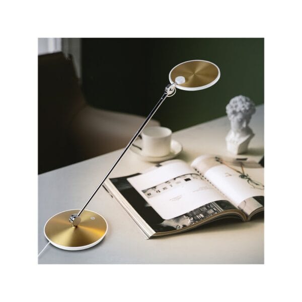 pearl acrylic desk dimmable adjustable office bedside usb led lamp