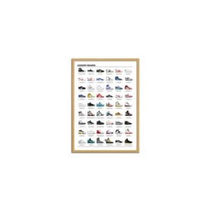 art poster 50 x 70 cm legendary 2 sneakers olivier bourdereau