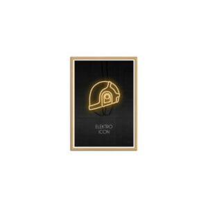 art poster electro icon gold 2 rubiant format : 30 x 40 cm