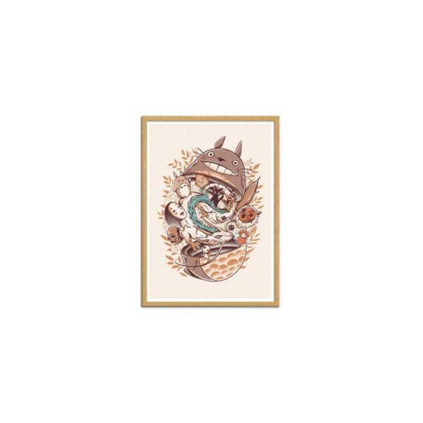 art poster ghibli's matryoshka 2 ilustrata format : 30 x 40 cm
