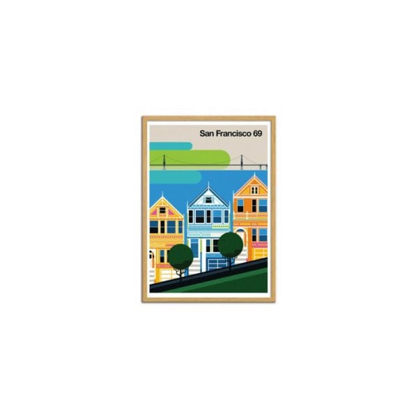 art poster san francisco 69 bo 2 lundberg format : 30 x 40 cm