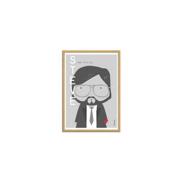 art poster steve jobs ninasilla 2 format : 30 x 40 cm