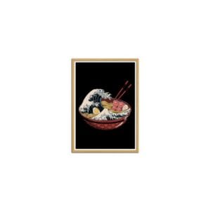 art poster the great ramen wave 2 black version vincent trinidad format : 30 x 40 cm