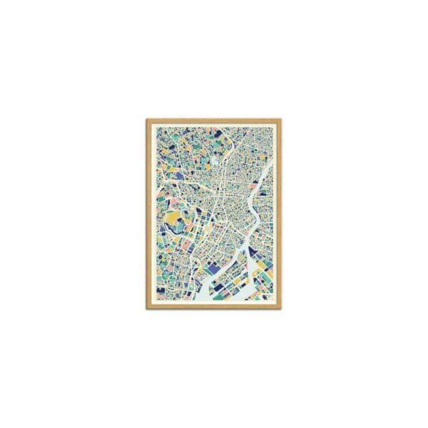 art poster tokyo map muzungu 2 format : 30 x 40 cm