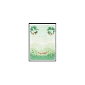 art poster visit bali henry rivers