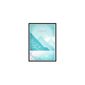 art poster visit italy henry rivers