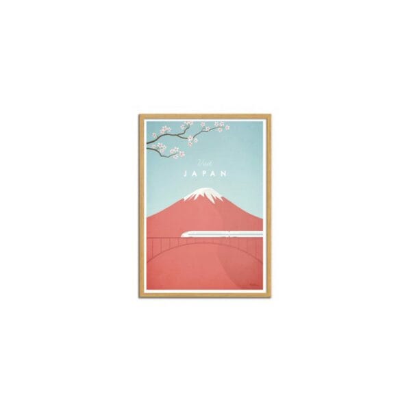 art poster visit japan henry 2 rivers format : 30 x 40 cm
