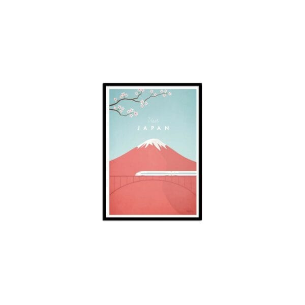 art poster visit japan henry rivers