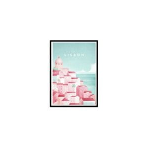 art poster visit lisbon henry rivers