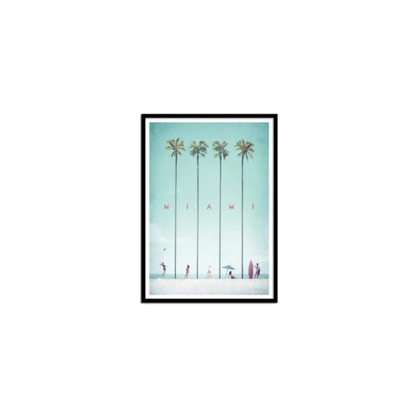 art poster visit miami henry rivers