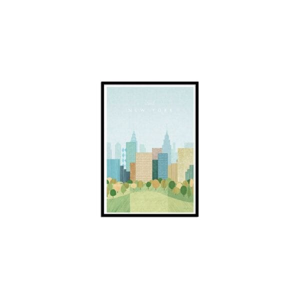 art poster visit new york version 2 henry rivers
