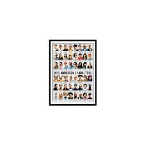 art poster wes anderson characters olivier bourdereau