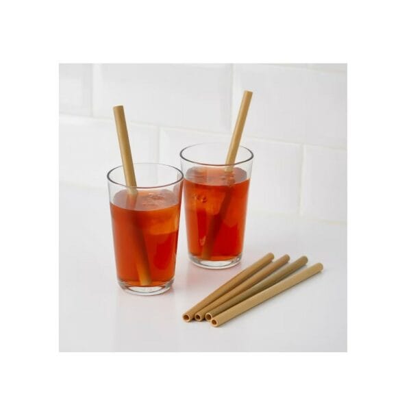 bamboo drinking straw + cleaning brush