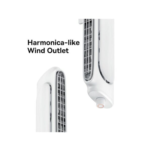 baseus refreshing clip on monitor and desk fan stand (white) (bs hf005)