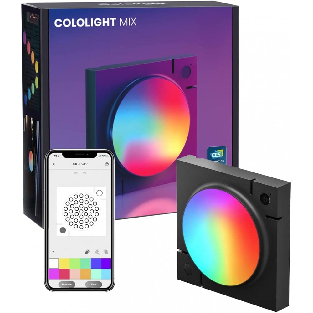 cololight mix led lights, wall lights for room decor, multi color music sync ambient lights