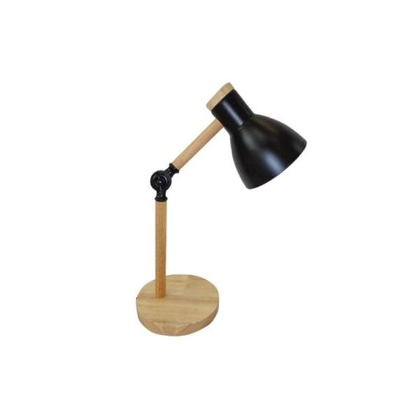 creative nordic style wood desk lamp foldable iron table lamp