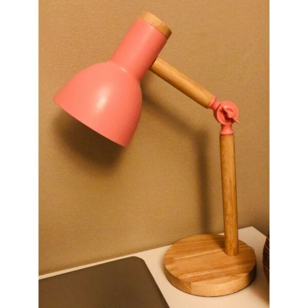 creative nordic style wood desk lamp foldable iron table lamp