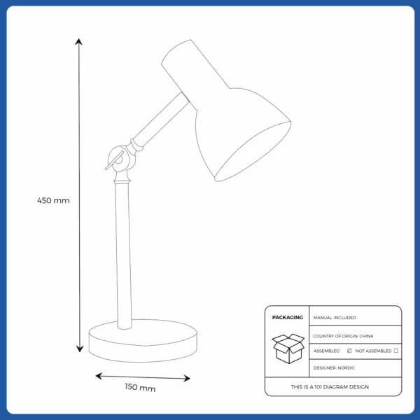 creative nordic style wood desk lamp foldable iron table lamp