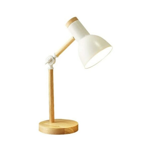 creative nordic style wood desk lamp foldable iron table lamp