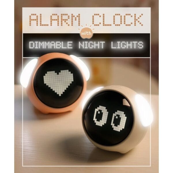 emoji dual alarm clock setting
