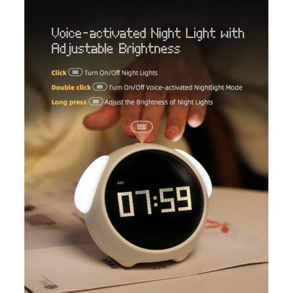 emoji dual alarm clock setting