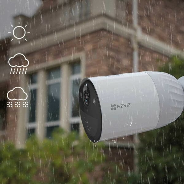 ezviz bc1 b2 surveillance camera, set of 2x camera + base, wi fi, outdoor