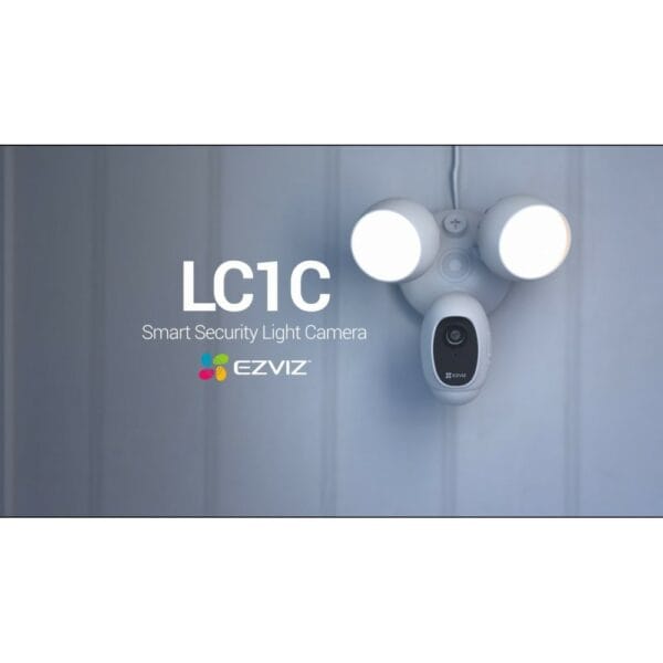 ezviz lc1c 1080p outdoor wi fi floodlight camera with night vision