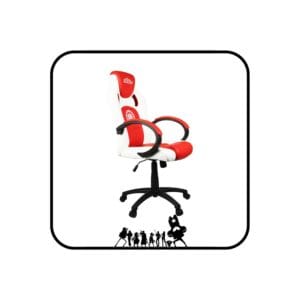 my hero academia junior gaming chair (red and white)