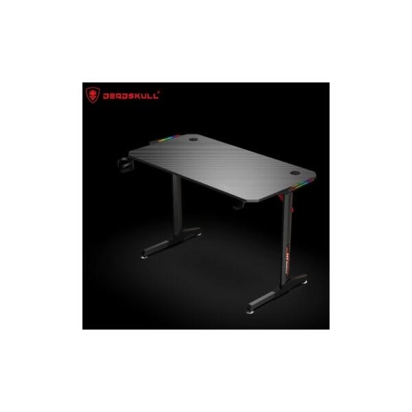 deadskull motorized rgb led gaming desk