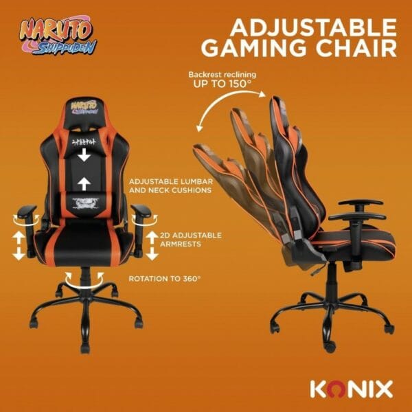 konix naruto premium gaming chair (3328170021845)
