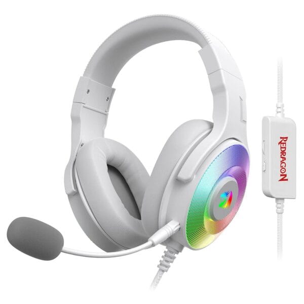 redragon over ear pandora usb / aux (mic and headset) rgb gaming headset (rd h350rgb)