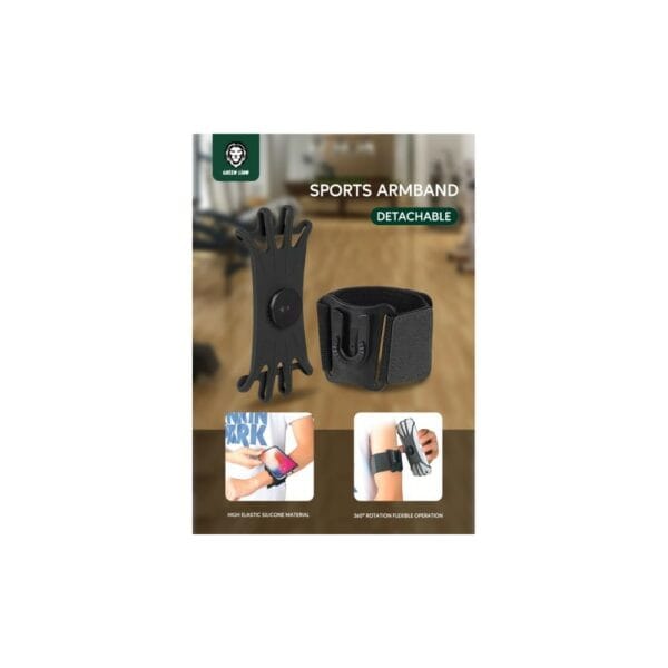 green detachable sports armband