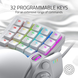Razer Tartarus Pro - Analog Optical Gaming Keypad (Mercury White