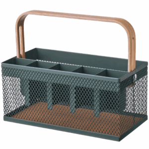 ikea vimpelfisk cutlery holder, bamboo/grey turquoise (305.816.48)
